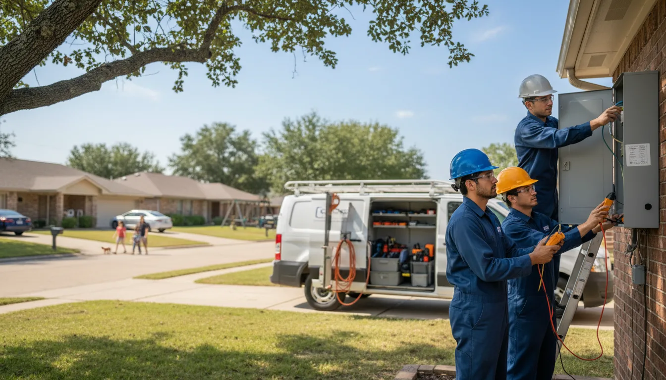 Certified electrician providing emergency electrical services in Vega, TX